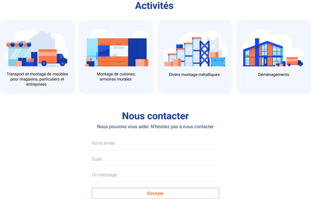Aventicum Services website services page