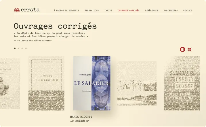 Errata website about page