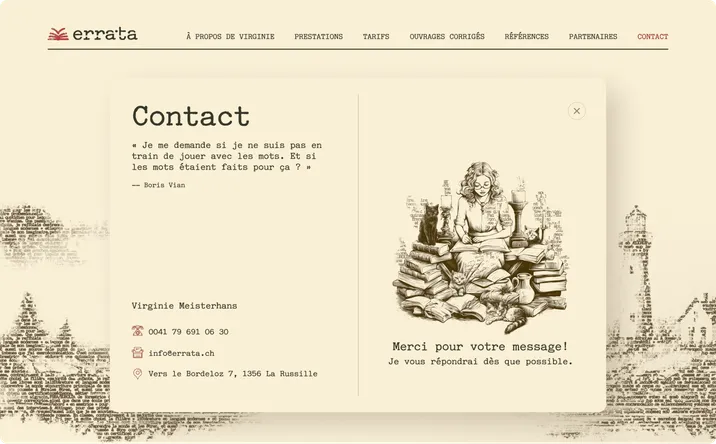 Errata website pricing page